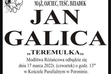 obrazek Zmarł legendarny fiakier Jan Galica Teremulka