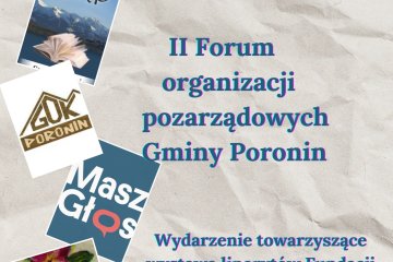 obrazek II Forum organizacji pozarządowych Gminy Poronin