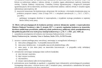 ogloszenie o konkursie zalacznik nr 1 do zarzadzeniastrona2