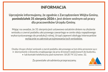 obrazek Urząd Gminy nieczynny