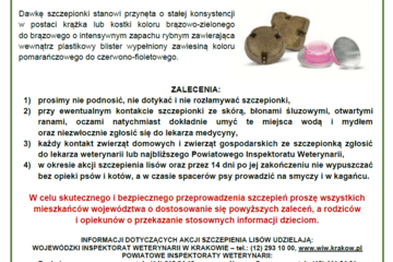 obrazek Jesienna akcja szczepienia lisów przeciwko...